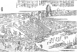 長堀の石浜の図