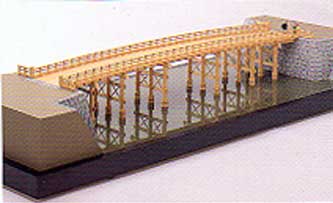 橋の復元模型
